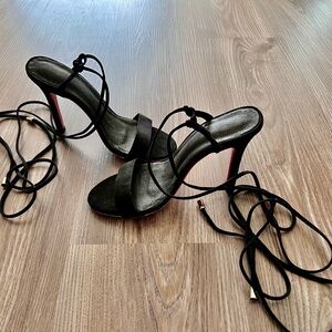 Elegant Black Stiletto Heels Like New